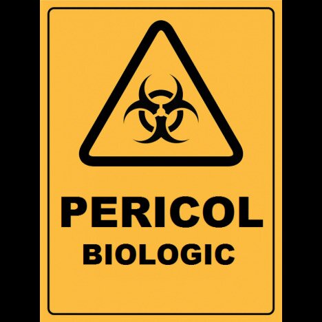 Placuta pericol biologic
